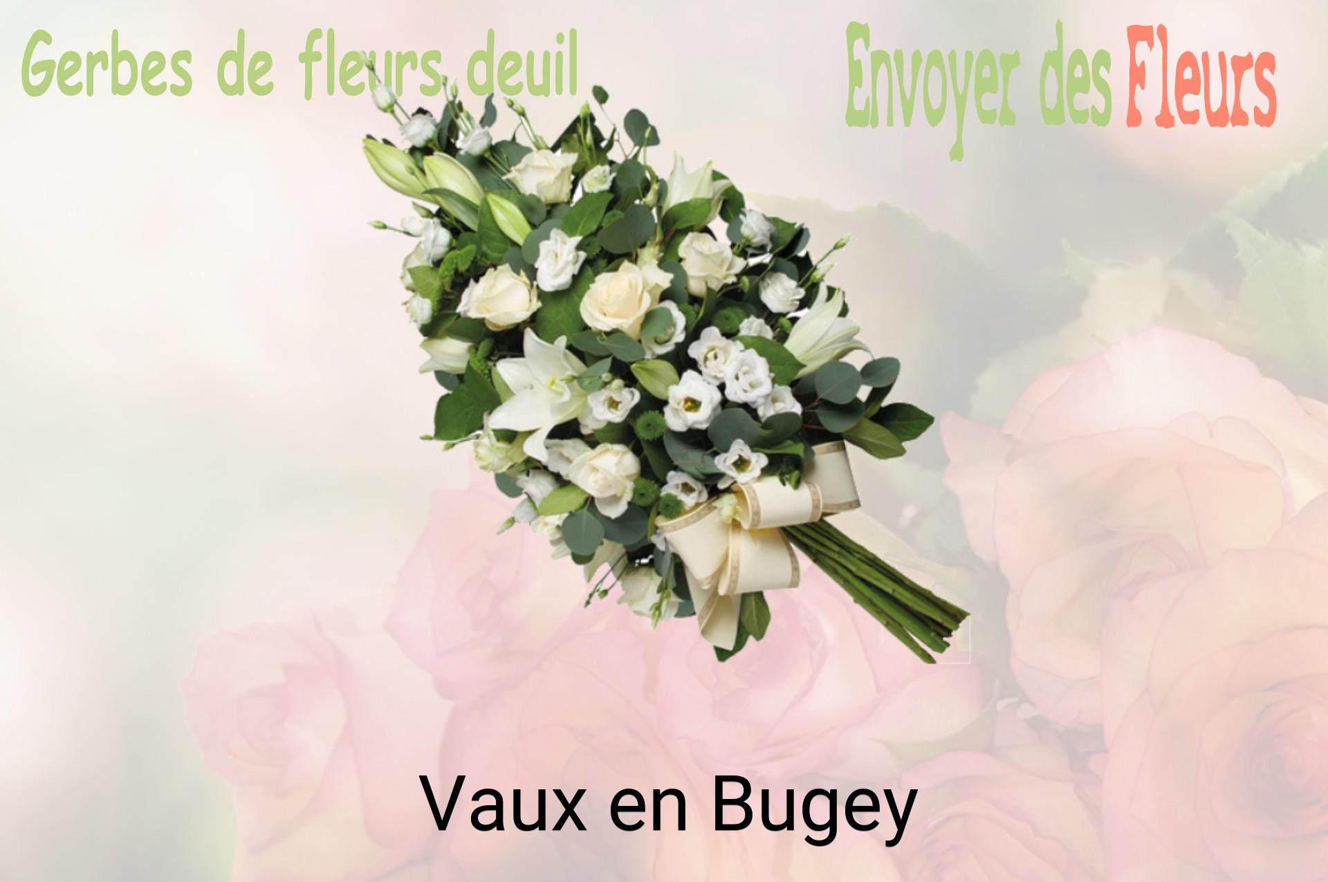 Gerbe de fleurs de deuil livrée à Vaux-en-Bugey